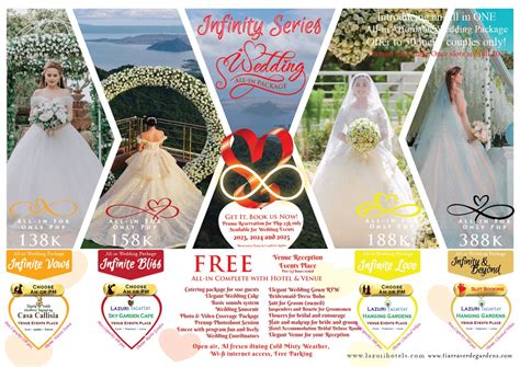 Infinite Series Wedding Packages .